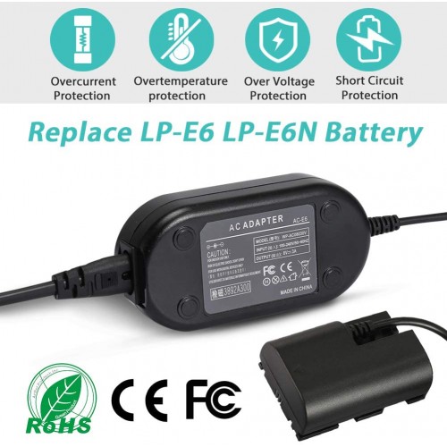 ACKE6 Replacement AC Power Adapter Kit for Canon